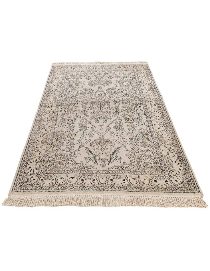 Detail image of  3' 2 x 5' 1  Hand Knotted Kashmir Oriental Wool Rug