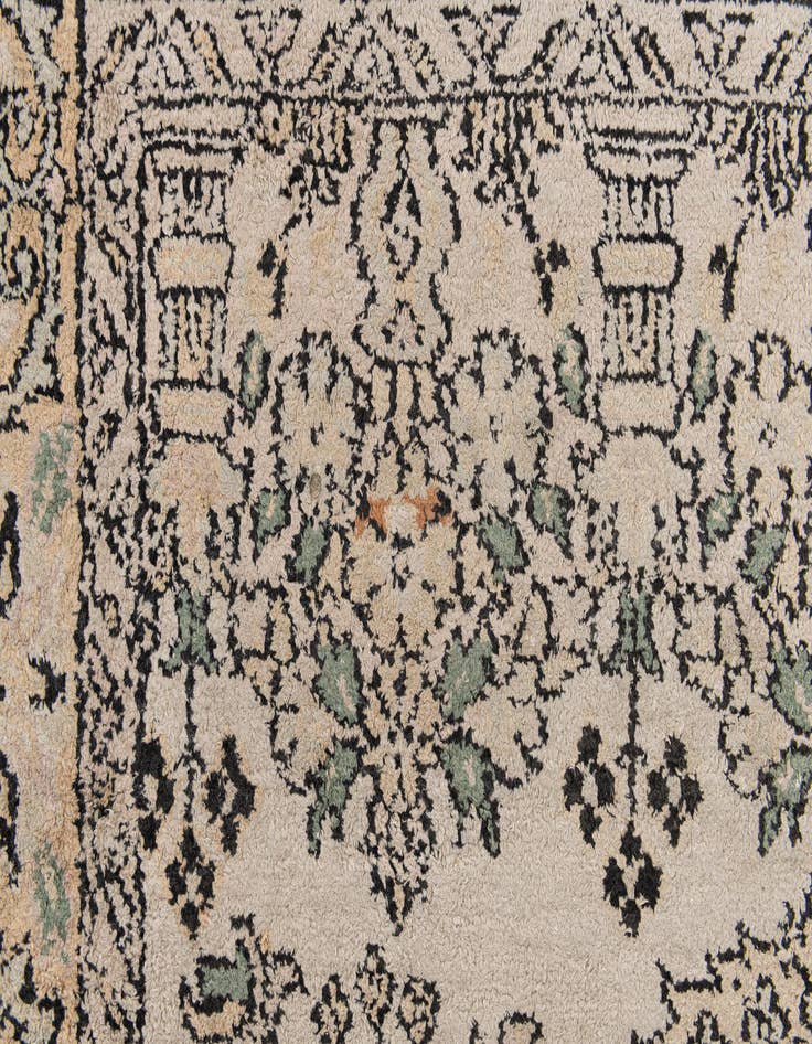 Detail image of  3' 2 x 5' 1  Hand Knotted Kashmir Oriental Wool Rug