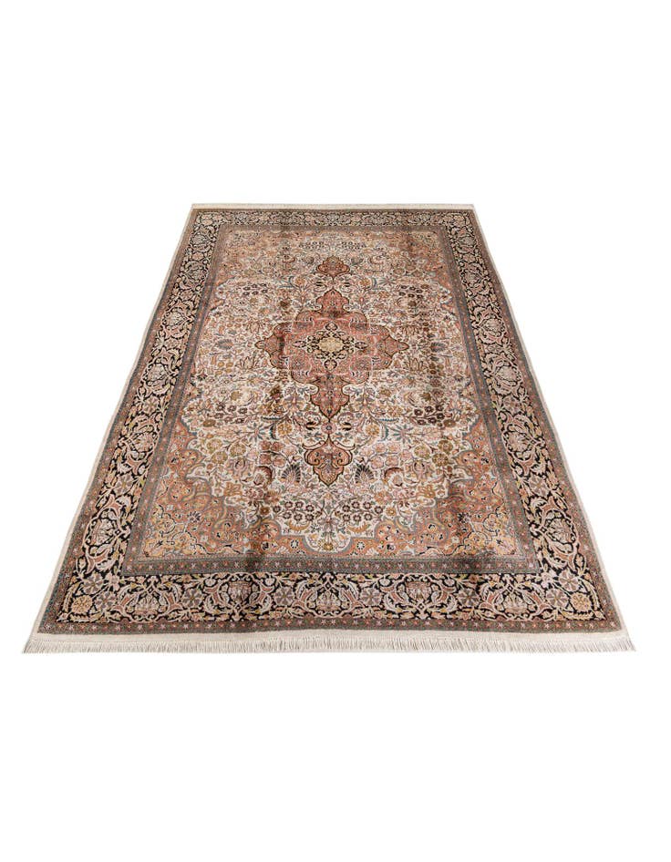 Detail image of  6' 11 x 10' 7  Hand Knotted Kashmir Oriental Wool Rug