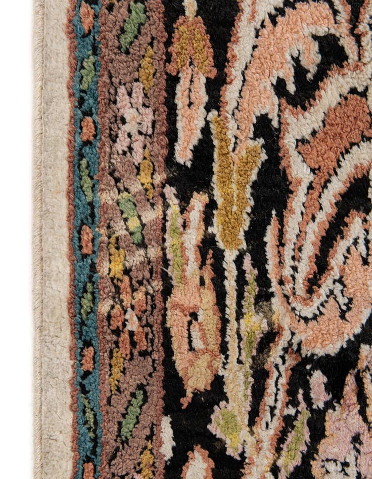 Detail image of  6' 11 x 10' 7  Hand Knotted Kashmir Oriental Wool Rug
