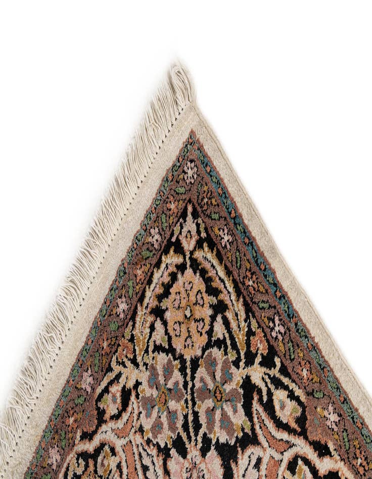 Detail image of  6' 11 x 10' 7  Hand Knotted Kashmir Oriental Wool Rug