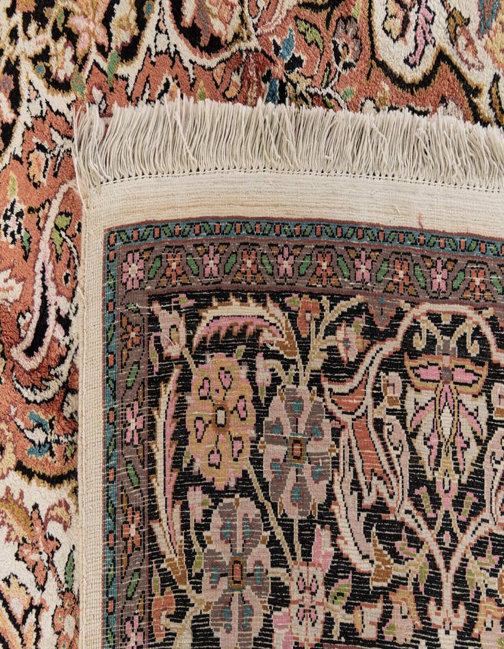 Detail image of  6' 11 x 10' 7  Hand Knotted Kashmir Oriental Wool Rug