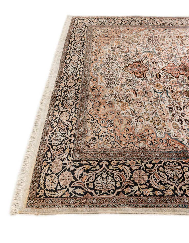 Detail image of  6' 11 x 10' 7  Hand Knotted Kashmir Oriental Wool Rug