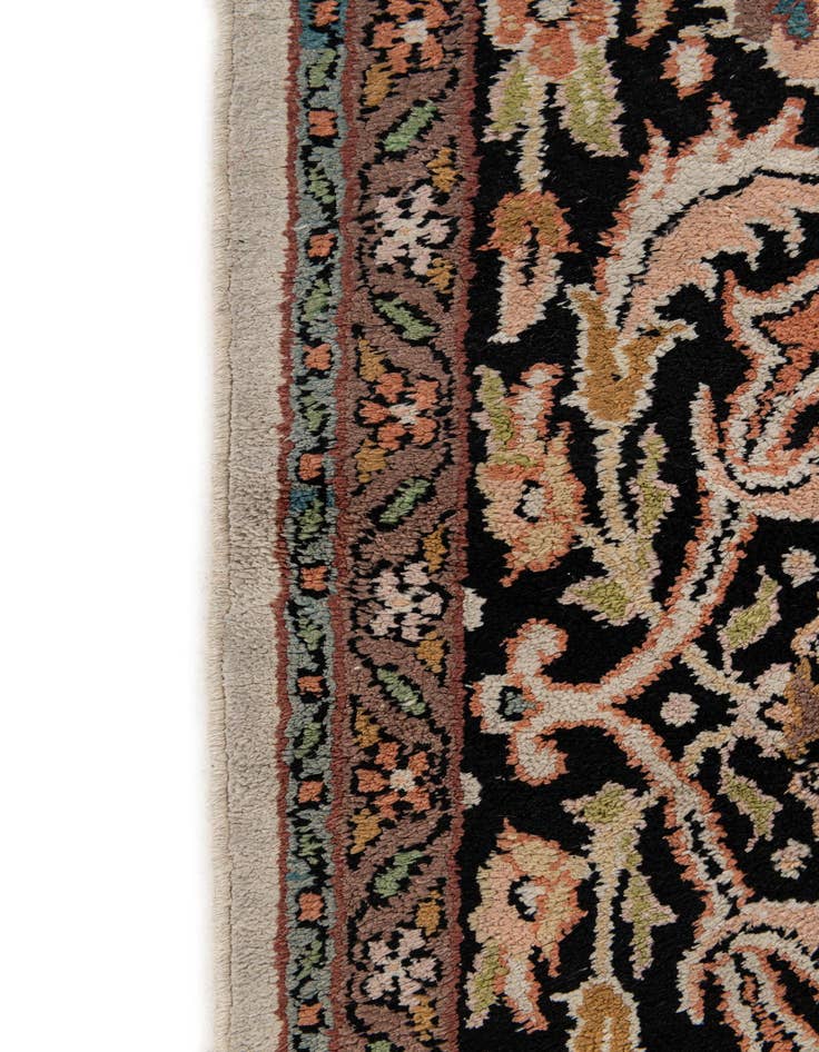 Detail image of  6' 11 x 10' 7  Hand Knotted Kashmir Oriental Wool Rug