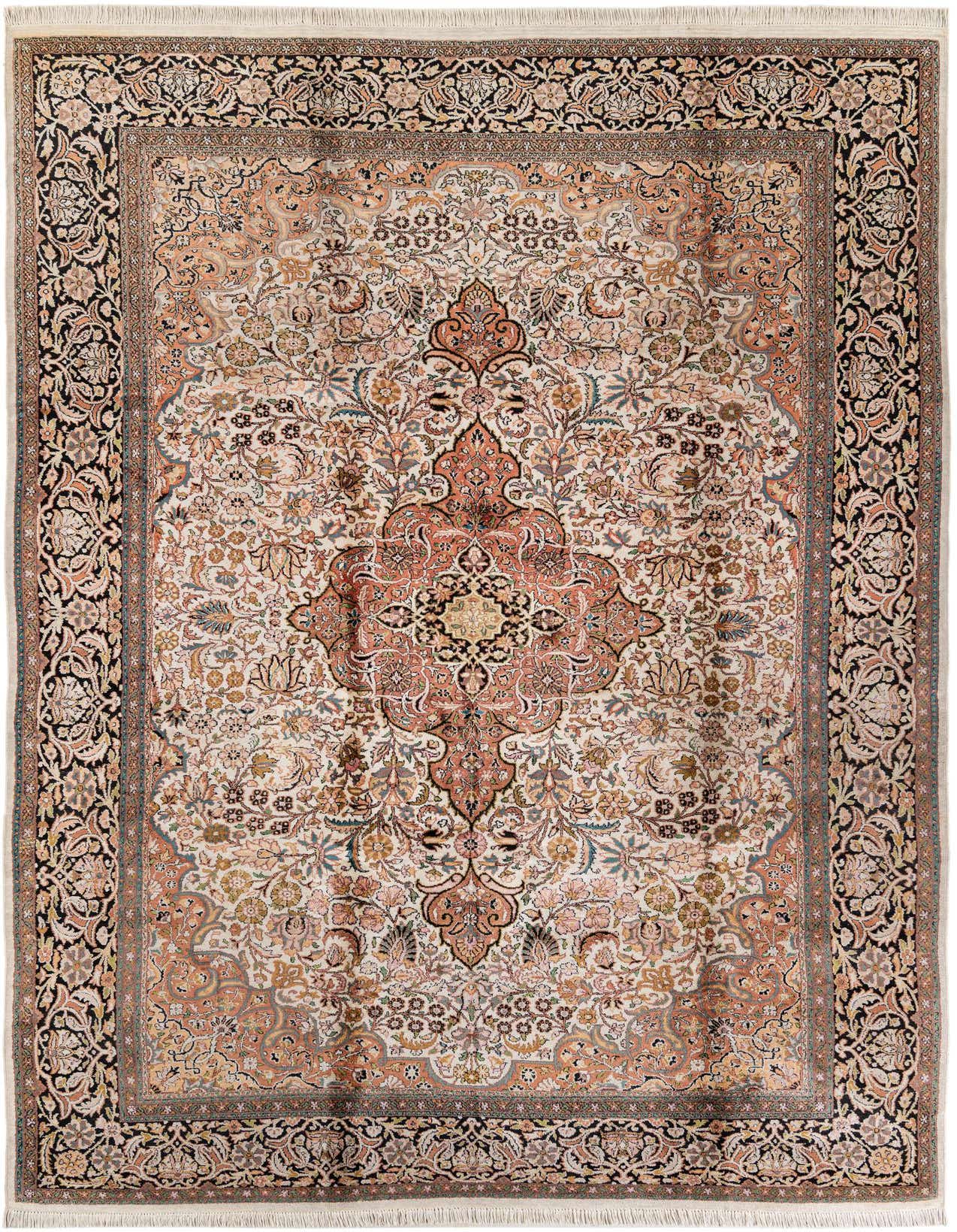 Primary image  6' 11 x 10' 7  Hand Knotted Kashmir Oriental Wool Rug