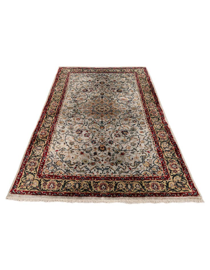 Detail image of  2' 11 x 5'  Hand Knotted Kashmir Oriental Rug