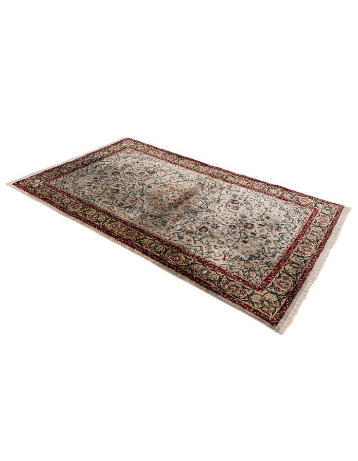 Detail image of  2' 11 x 5'  Hand Knotted Kashmir Oriental Rug