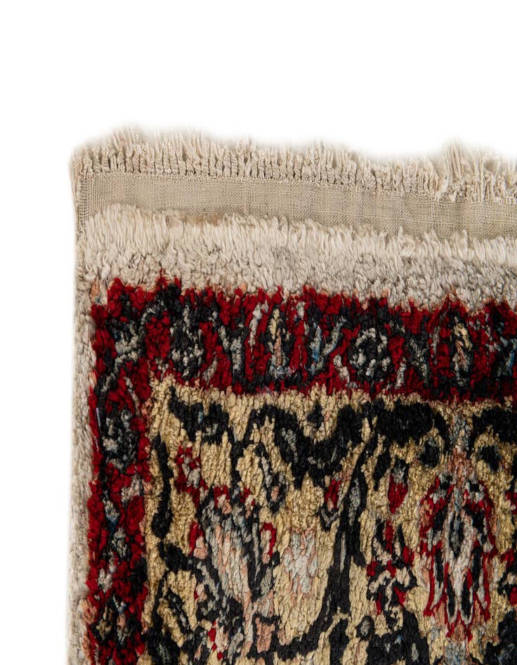 Detail image of  2' 11 x 5'  Hand Knotted Kashmir Oriental Rug