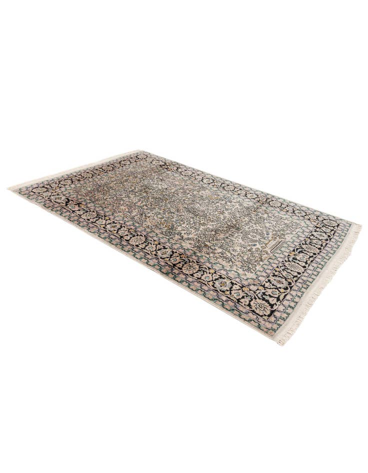 Detail image of  4' x 6' 1  Hand Knotted Kashmir Oriental Rug