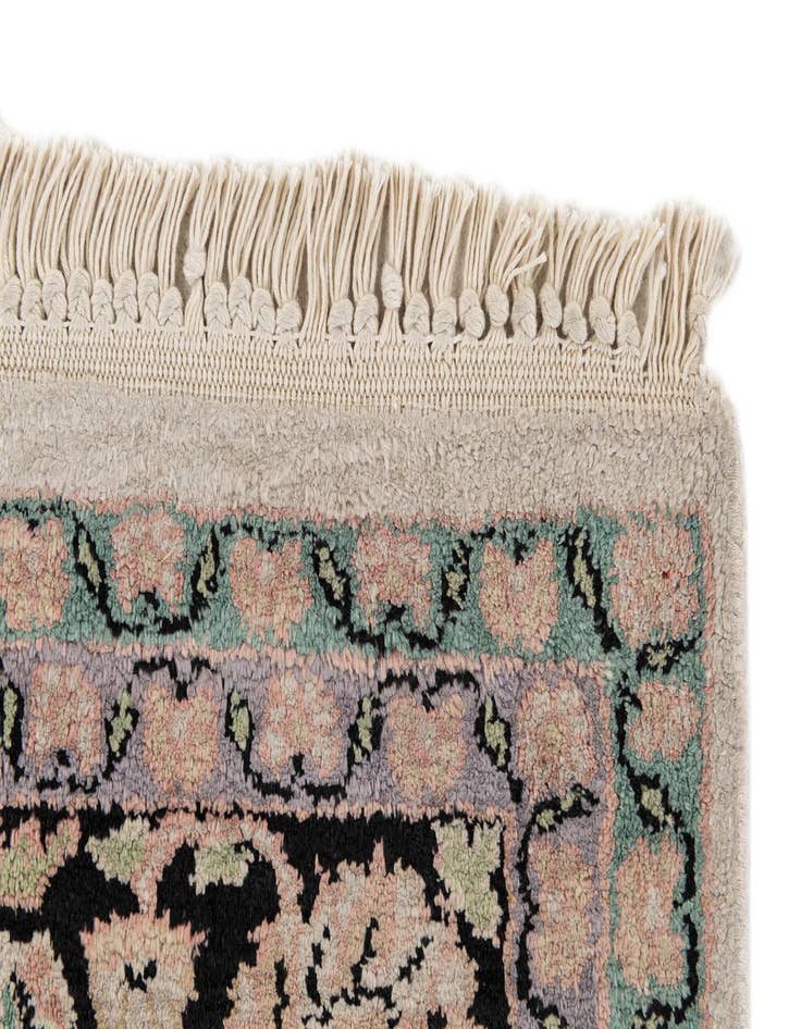 Detail image of  4' x 6' 1  Hand Knotted Kashmir Oriental Rug