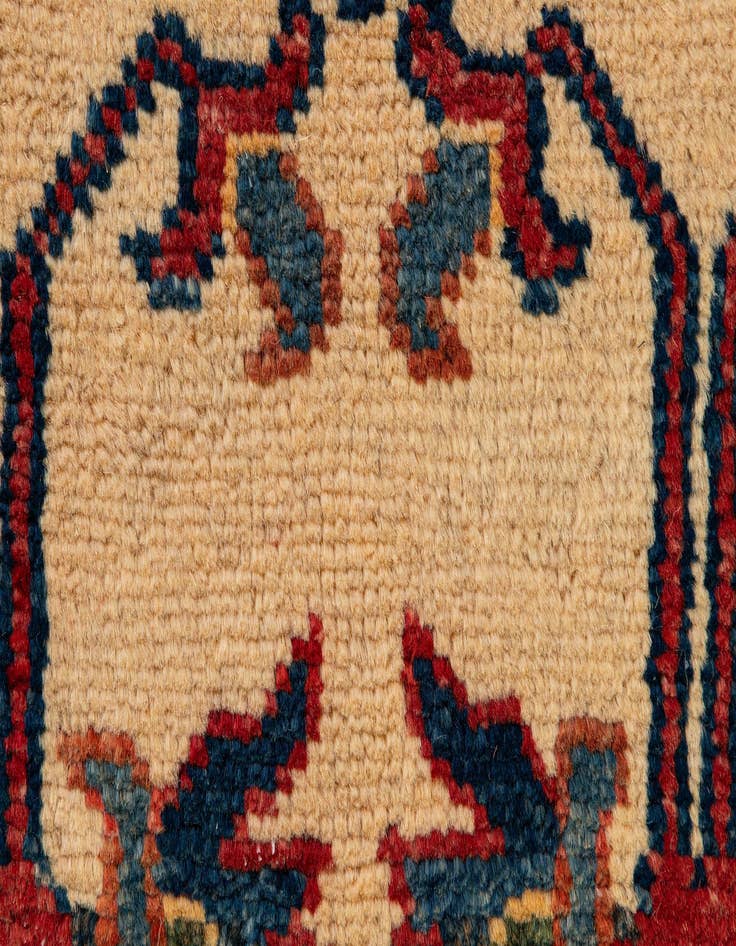 Detail image of  3' x 4' 11  Hand Knotted Kazak Wool Rug
