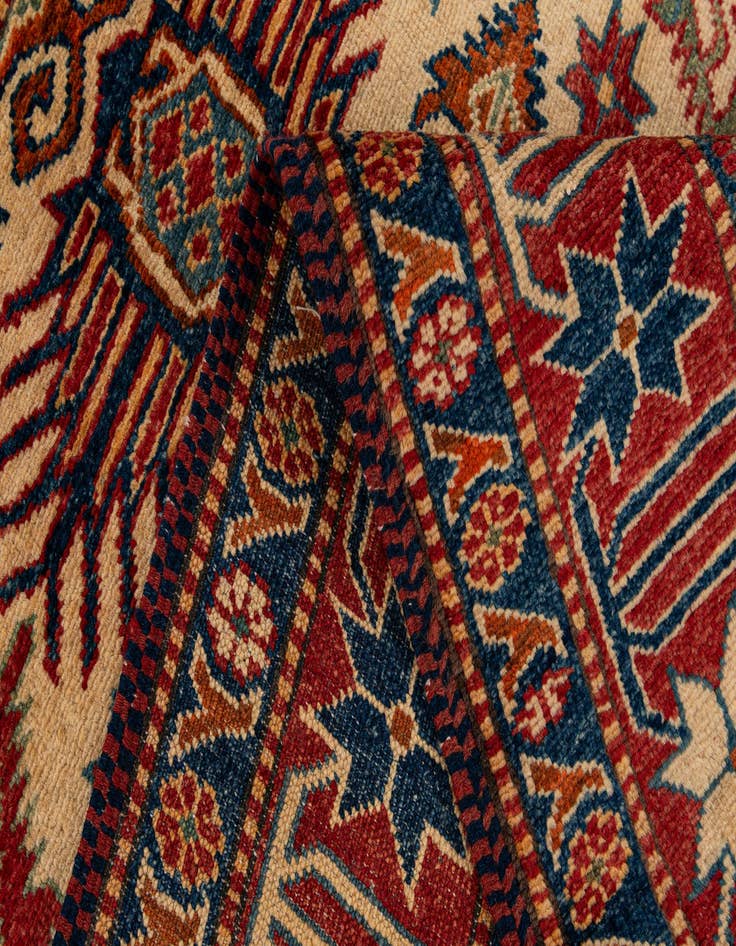 Detail image of  3' 4 x 5' 5  Hand Knotted Kazak Wool Rug