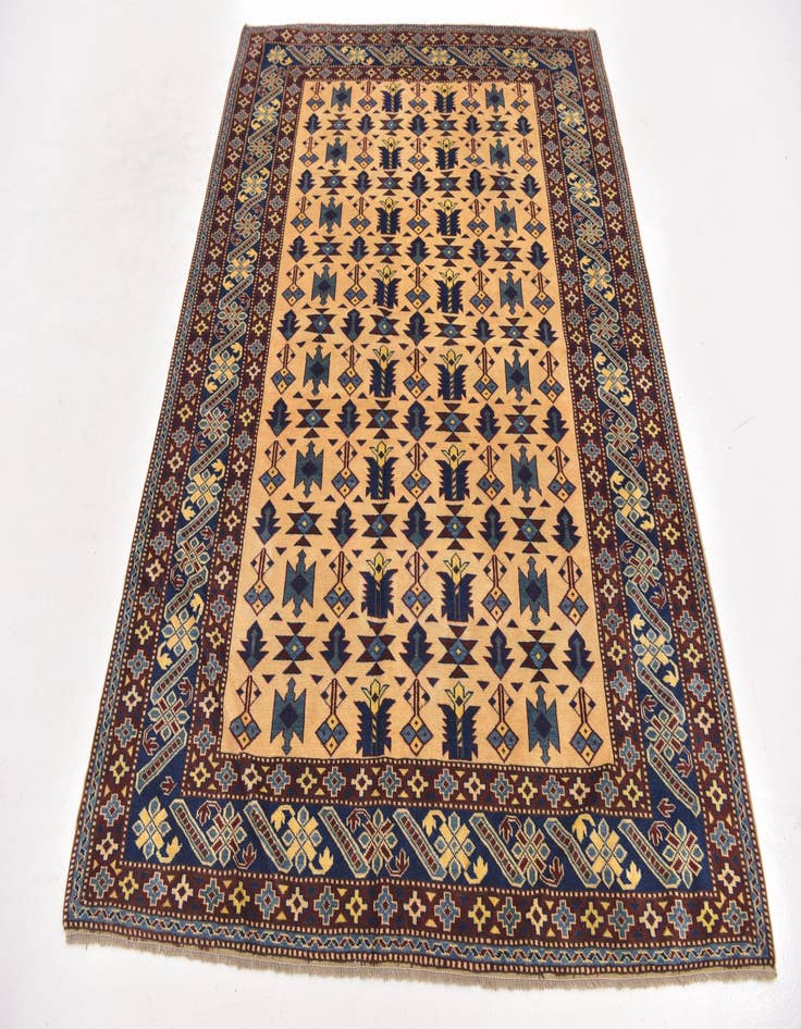 Detail image of  5' 3 x 7'  Hand Knotted Kazak Oriental Wool Rug