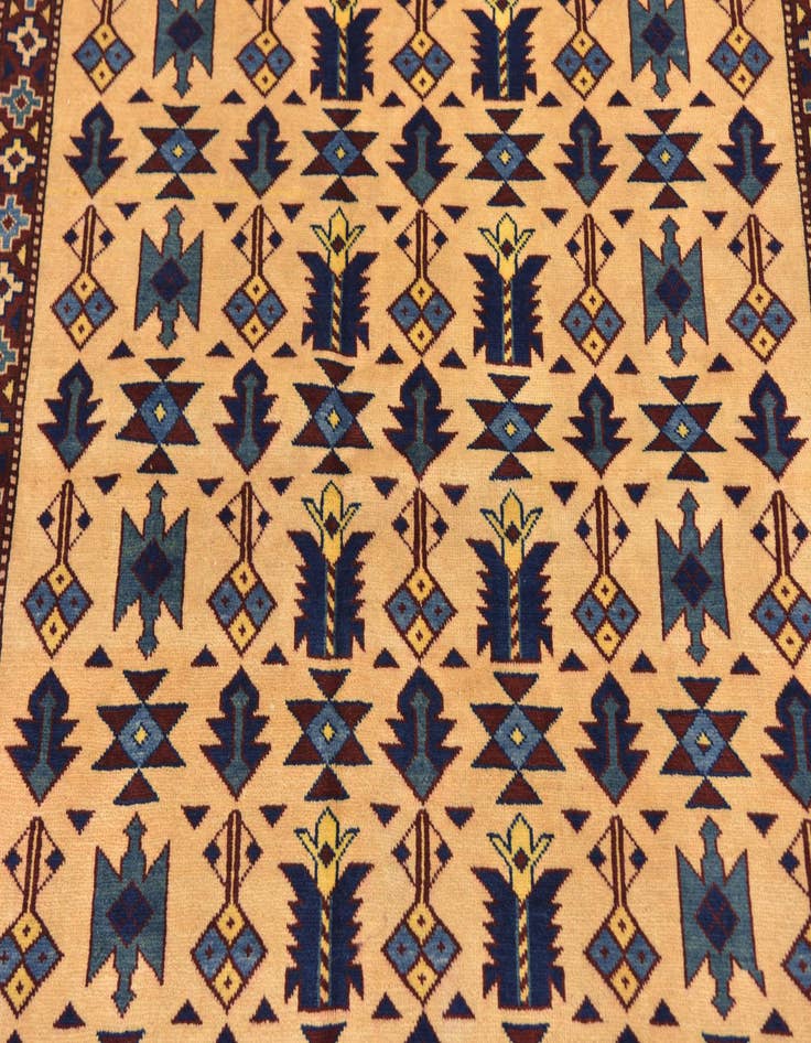 Detail image of  5' 3 x 7'  Hand Knotted Kazak Oriental Wool Rug