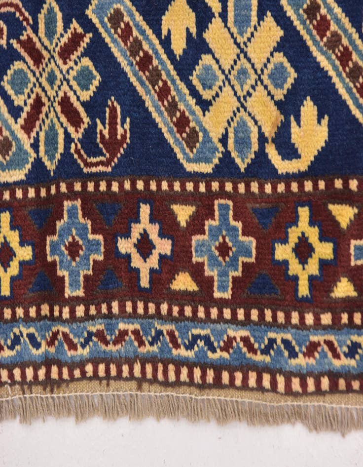 Detail image of  5' 3 x 7'  Hand Knotted Kazak Oriental Wool Rug