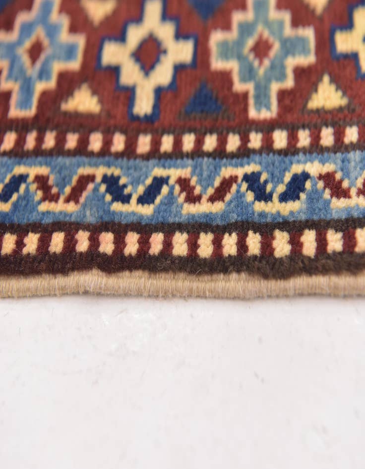 Detail image of  5' 3 x 7'  Hand Knotted Kazak Oriental Wool Rug
