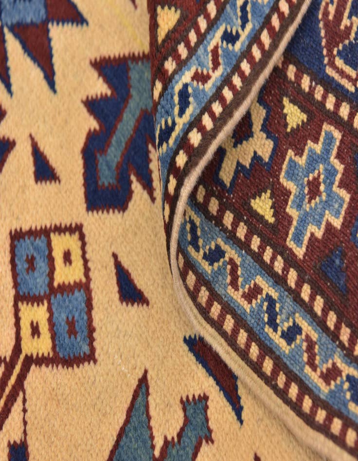 Detail image of  5' 3 x 7'  Hand Knotted Kazak Oriental Wool Rug
