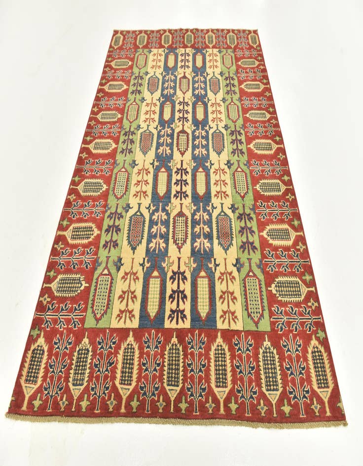 Detail image of  5' 6 x 8'  Hand Knotted Kazak Rug