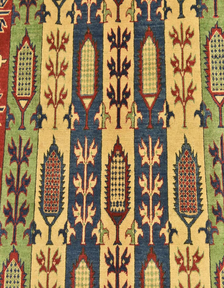 Detail image of  5' 6 x 8'  Hand Knotted Kazak Rug