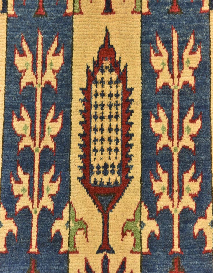 Detail image of  5' 6 x 8'  Hand Knotted Kazak Rug