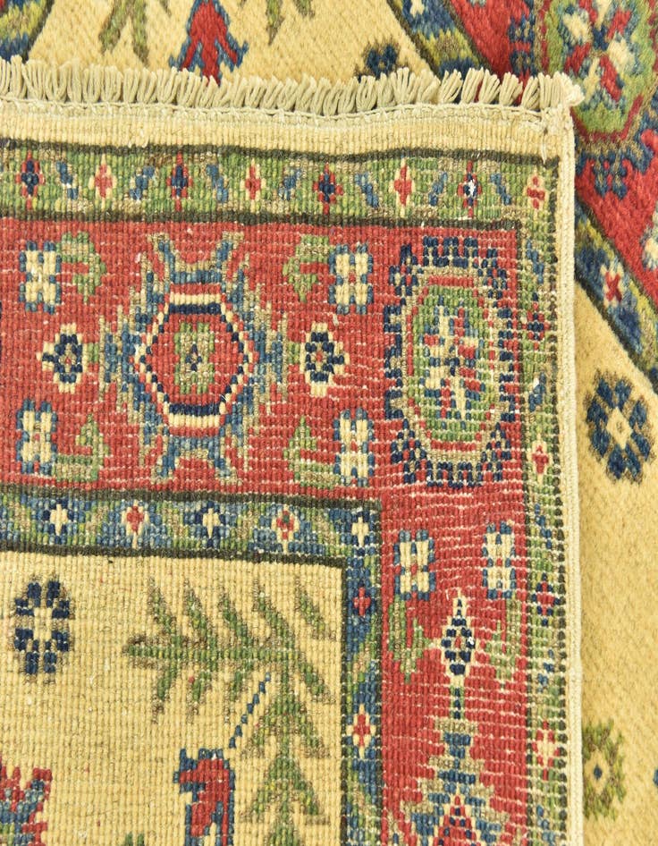 Detail image of  2' 7 x 4'  Hand Knotted Kazak Rug