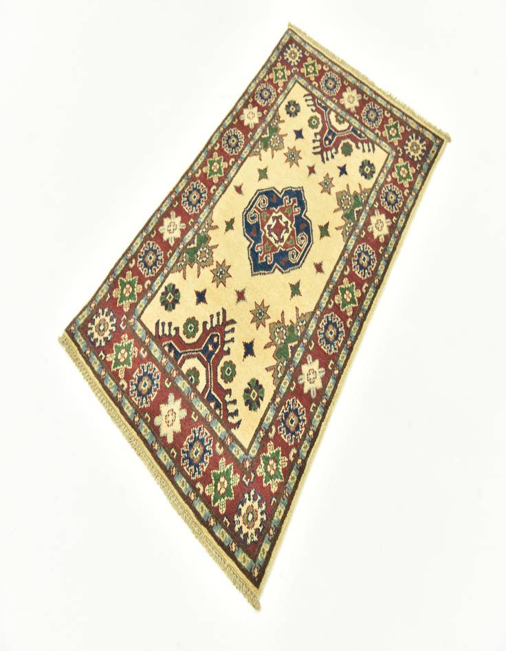 Detail image of  2' 6 x 4' 3  Hand Knotted Kazak Rug