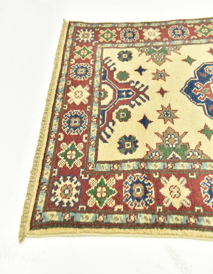 Detail image of  2' 6 x 4' 3  Hand Knotted Kazak Rug