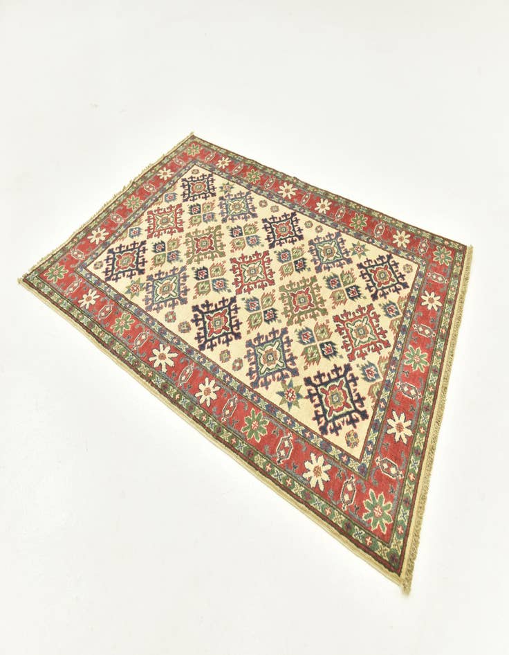 Detail image of  3' 10 x 5' 8  Hand Knotted Kazak Rug