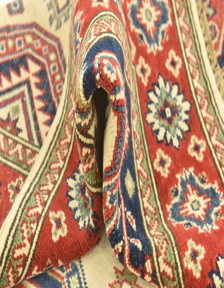 Detail image of  4' 1 x 5' 9  Hand Knotted Kazak Rug