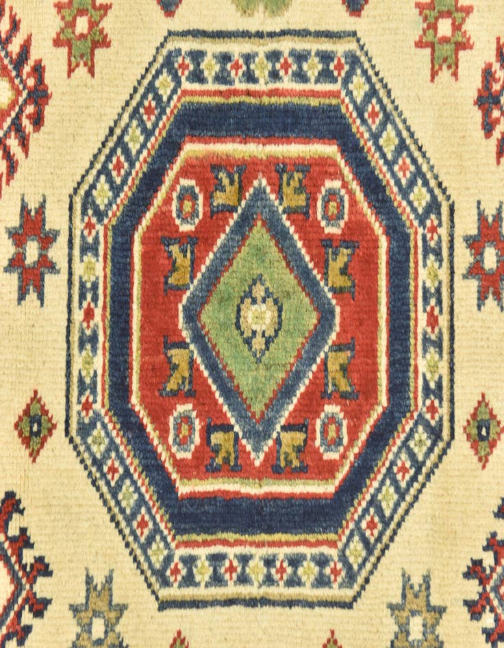 Detail image of  4' 1 x 5' 9  Hand Knotted Kazak Rug