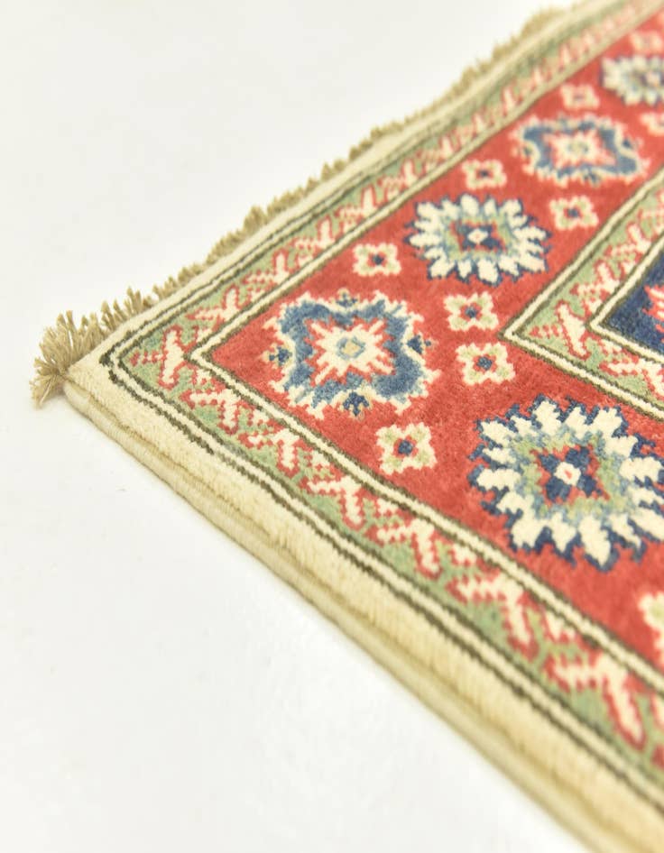 Detail image of  4' 1 x 5' 9  Hand Knotted Kazak Rug
