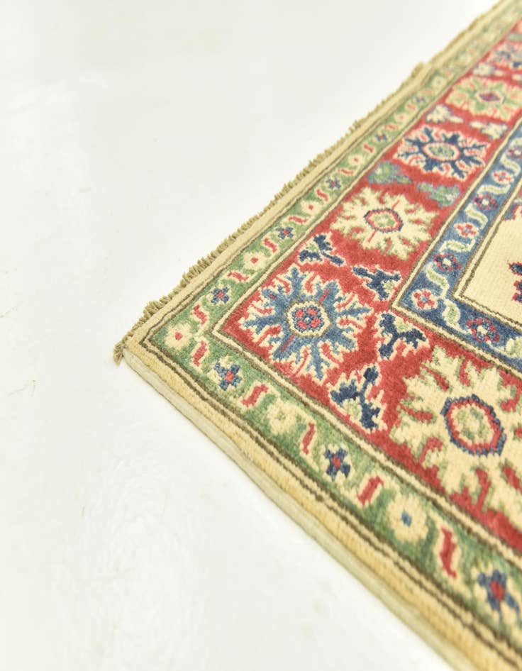 Detail image of  3' 10 x 6'  Hand Knotted Kazak Rug