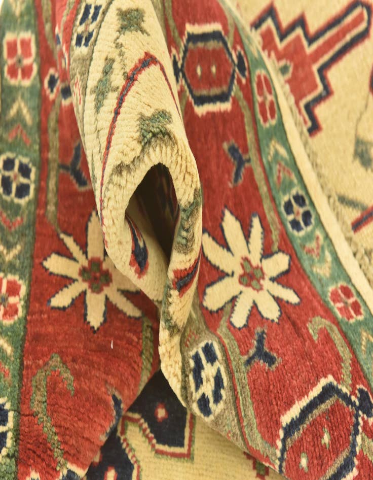 Detail image of  4' x 6'  Hand Knotted Kazak Rug