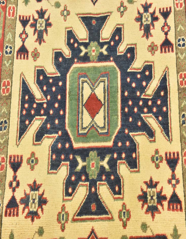 Detail image of  4' x 6'  Hand Knotted Kazak Rug