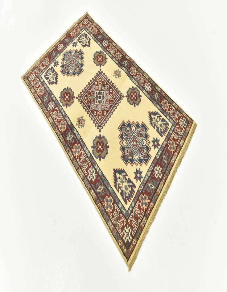 Detail image of  3' 2 x 5' 2  Hand Knotted Kazak Rug