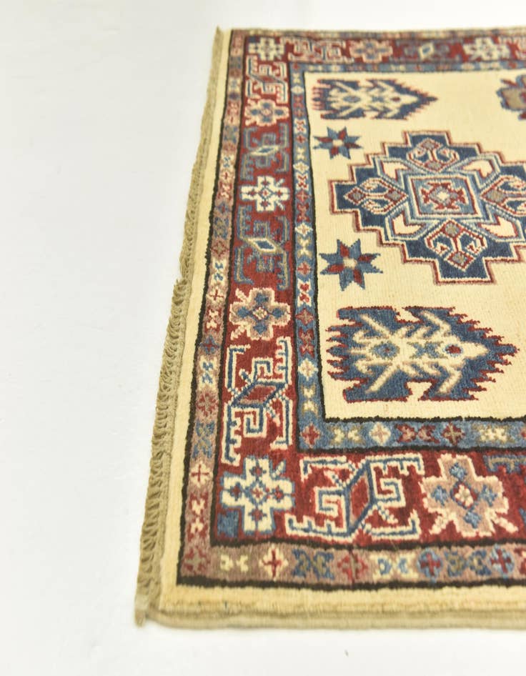 Detail image of  3' 2 x 5' 2  Hand Knotted Kazak Rug
