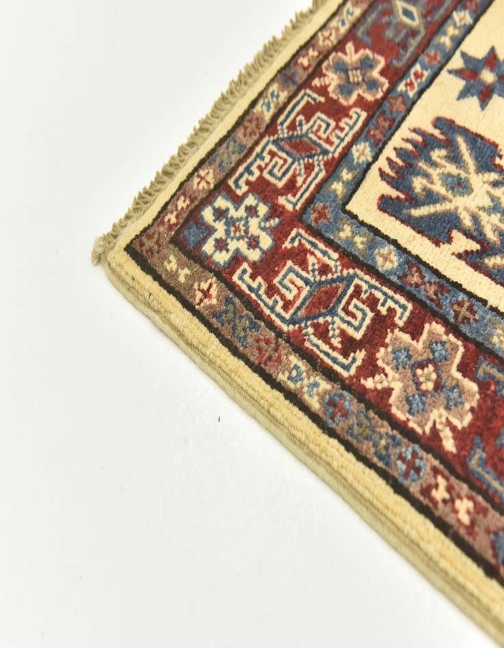 Detail image of  3' 2 x 5' 2  Hand Knotted Kazak Rug