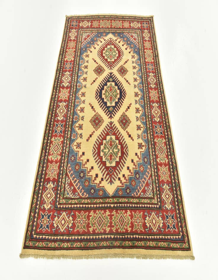 Detail image of  4' 2 x 5' 10  Hand Knotted Kazak Rug