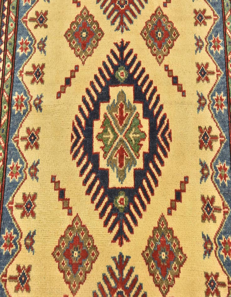 Detail image of  4' 2 x 5' 10  Hand Knotted Kazak Rug