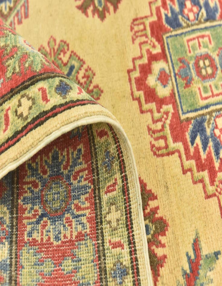 Detail image of  4' 2 x 6'  Hand Knotted Kazak Rug