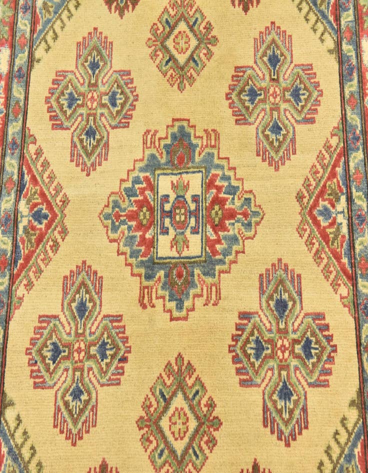 Detail image of  4' 2 x 6'  Hand Knotted Kazak Rug