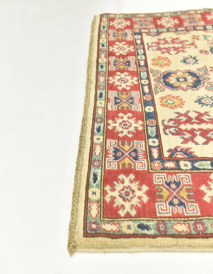 Detail image of  4' 2 x 6' 2  Hand Knotted Kazak Rug