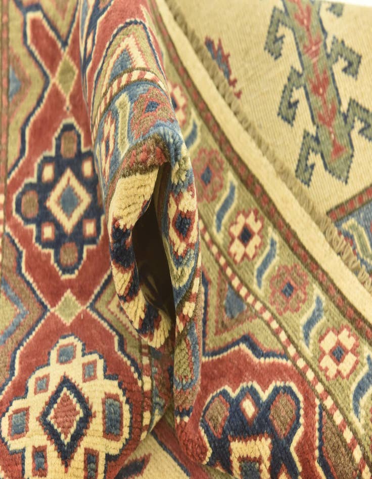 Detail image of  6' 3 x 9'  Hand Knotted Kazak Rug