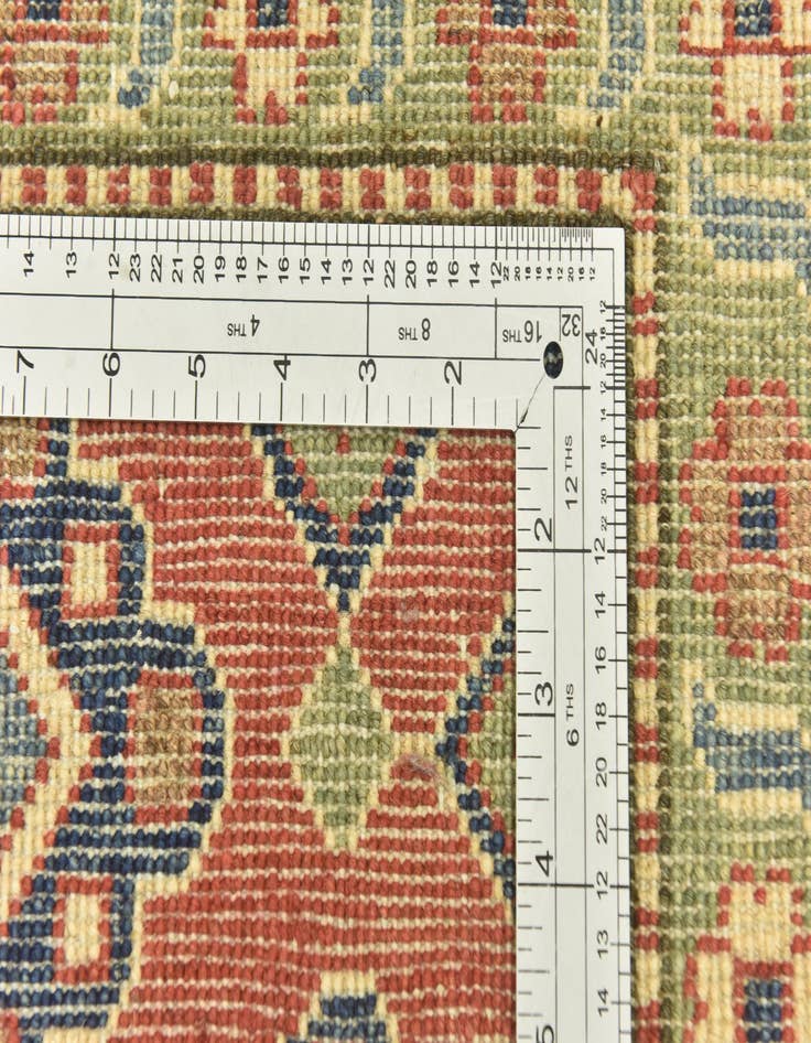 Detail image of  6' 3 x 9'  Hand Knotted Kazak Rug