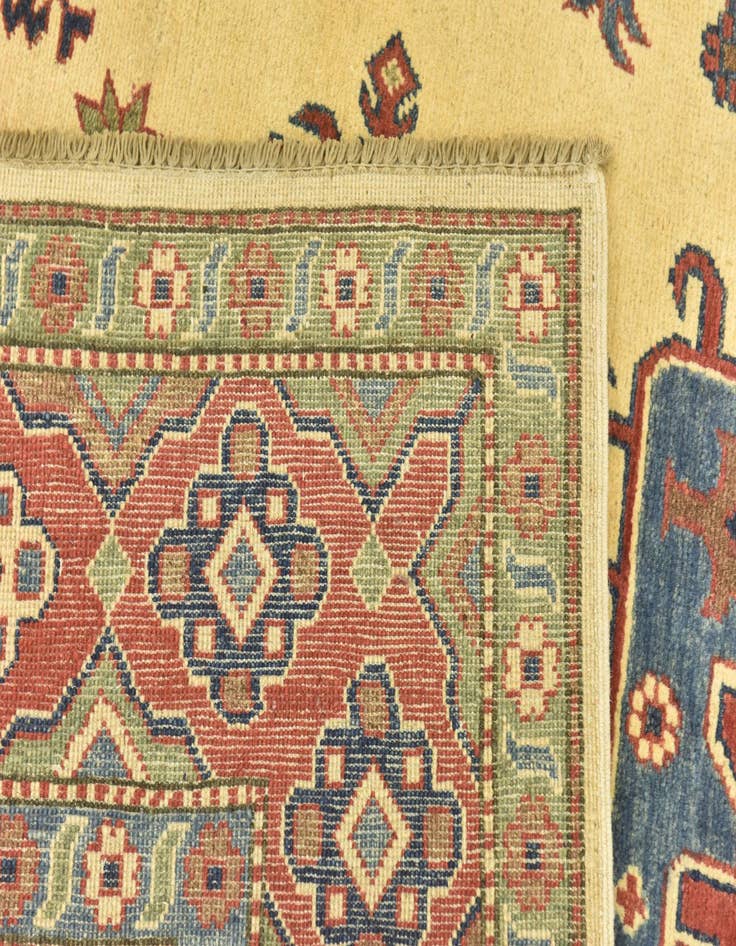 Detail image of  6' 3 x 9'  Hand Knotted Kazak Rug
