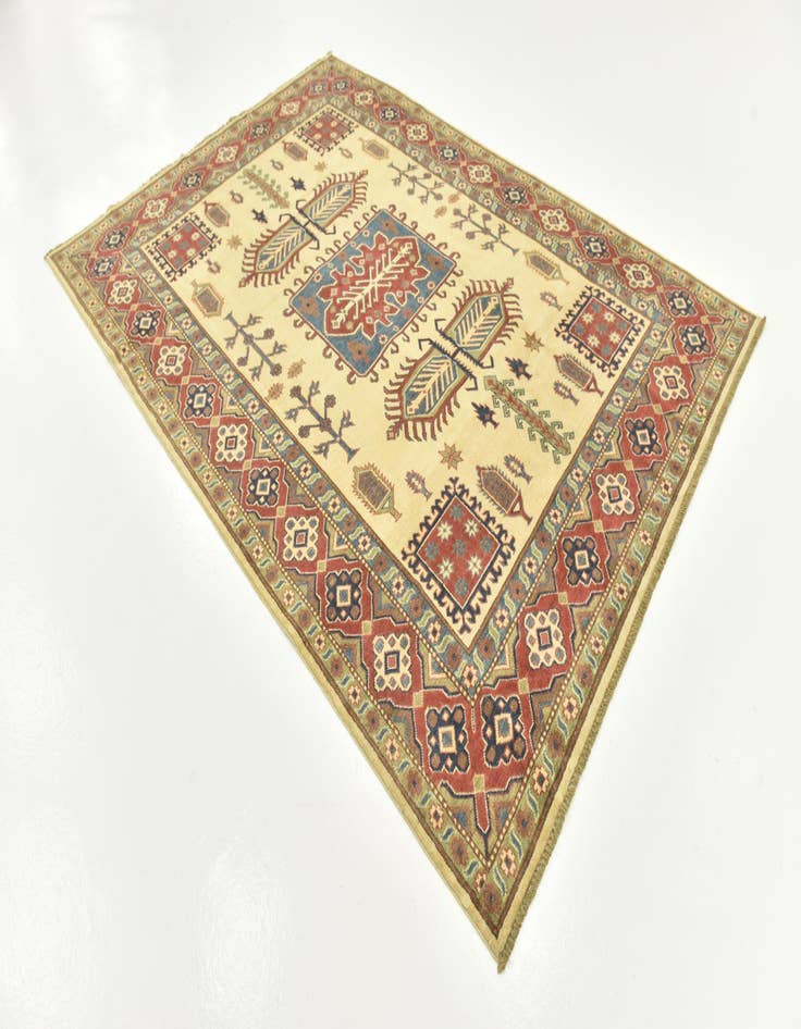 Detail image of  6' 3 x 9'  Hand Knotted Kazak Rug