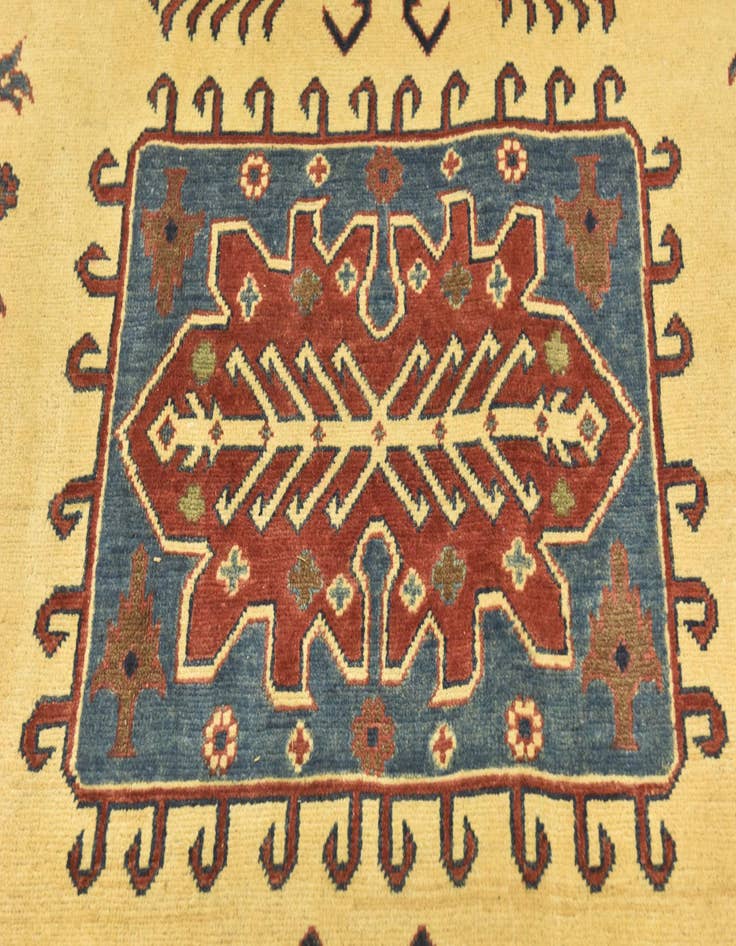 Detail image of  6' 3 x 9'  Hand Knotted Kazak Rug