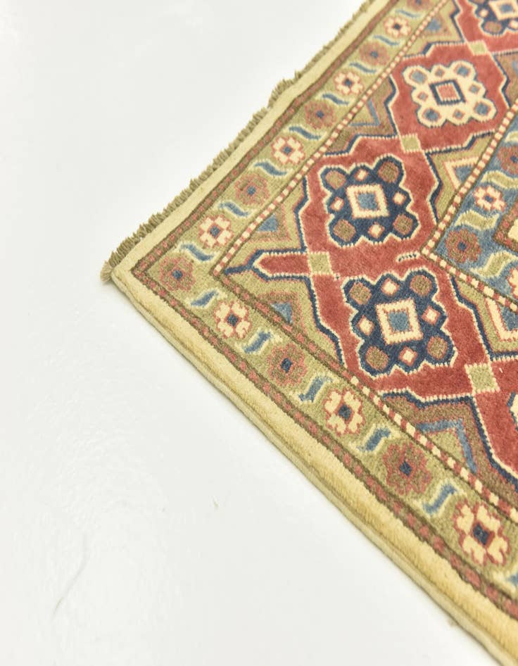 Detail image of  6' 3 x 9'  Hand Knotted Kazak Rug