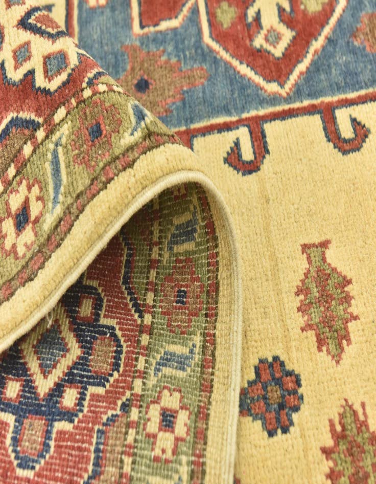 Detail image of  6' 3 x 9'  Hand Knotted Kazak Rug