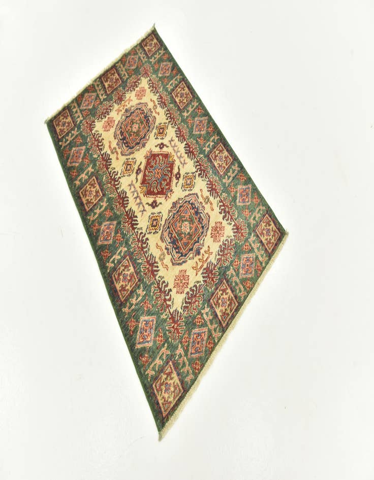 Detail image of 2' 8 x 4' Hand Knotted Kazak Oriental Rug